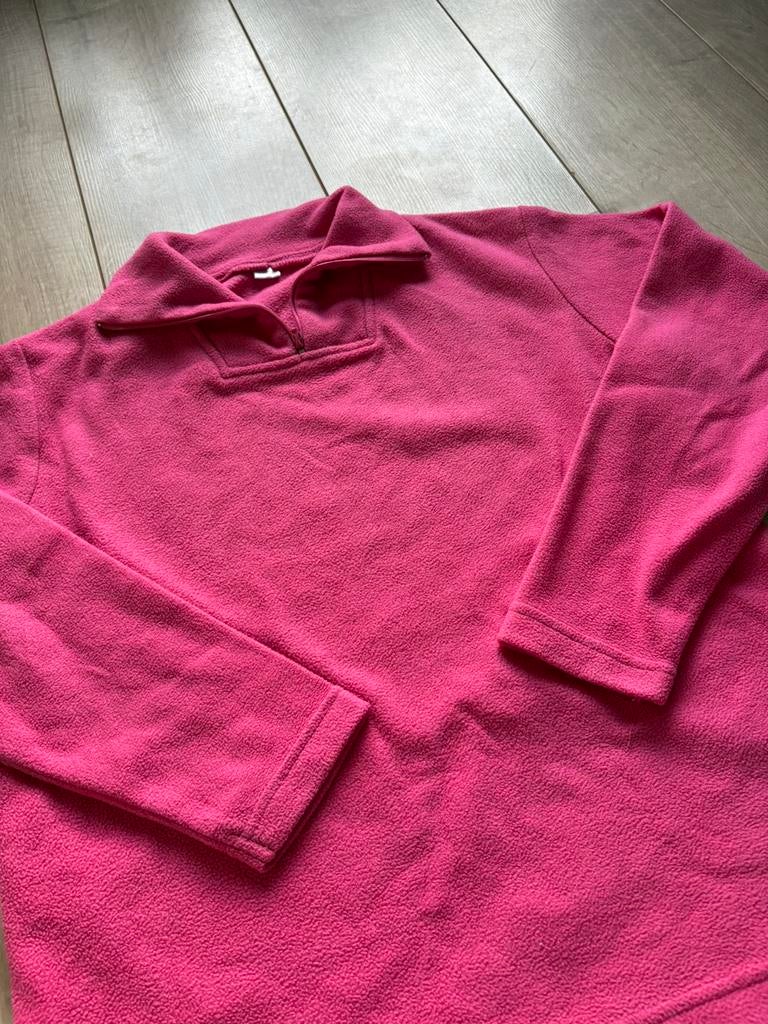 Roze fleece trui - maat 152, Kinderen en Baby's, Kinderkleding | Maat 152, Ophalen of Verzenden, Zo goed als nieuw, Meisje, Trui of Vest