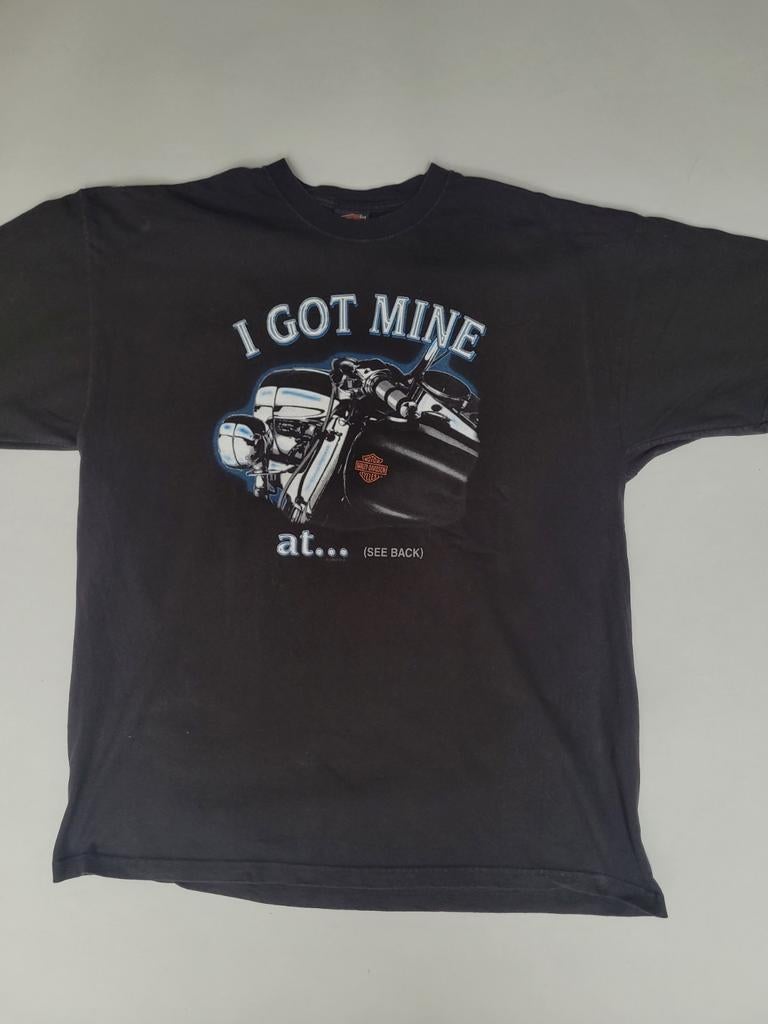 Vintage Harley Davidson T-shirt met patch - XXL, Kleding | Heren, T-shirts, Zwart, Overige maten, Ophalen of Verzenden, Zo goed als nieuw