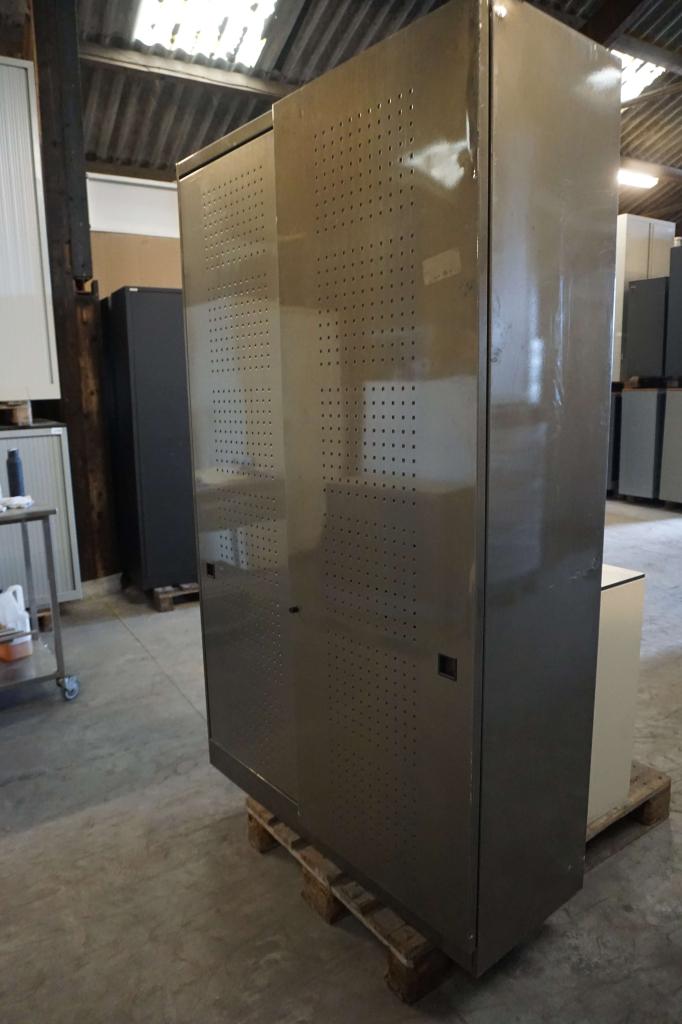 Schuifdeurkast akoestische kast gereedschapskast, Gebruikt, 100 tot 150 cm, Niet ingevuld, Meerdere deuren