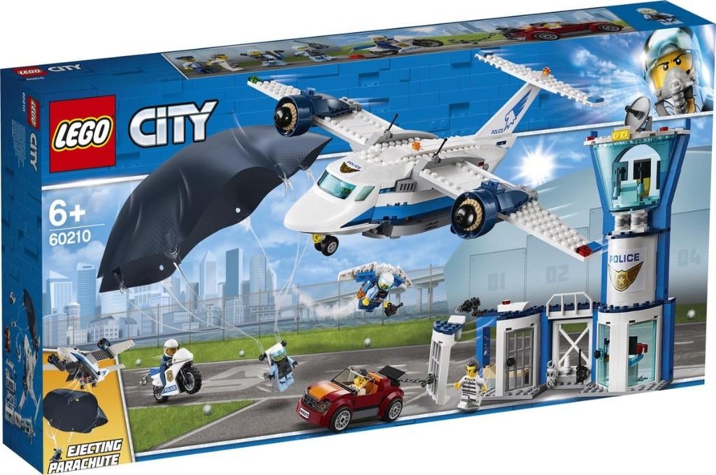 Lego City 60210 Luchtpolitie luchtmachtbasis NIEUW, Lego, Lego, Nieuw, Ophalen of Verzenden