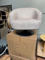 Fauteuil stoel draaibaar Preston taupe / bruin Slechts €175, Ophalen, Nieuw, 75 tot 100 cm, 50 tot 75 cm