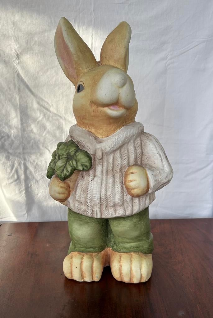 Handbeschilderde paashaas, Ophalen of Verzenden, Gebruikt