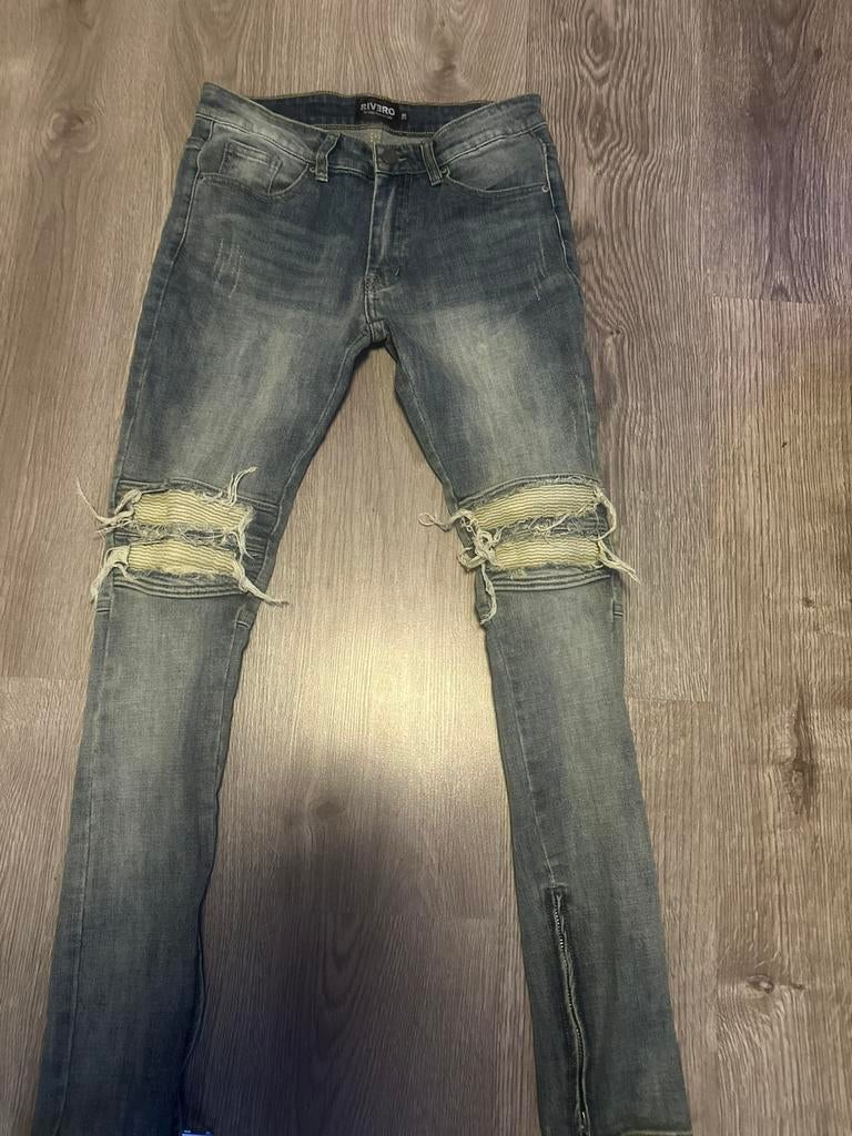 Rivero broek, Verzenden, Zo goed als nieuw, Blauw, W32 (confectie 46) of kleiner