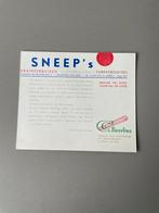 Oude reclame van Sneep's drainage buizen, Verzamelen, Ophalen of Verzenden, Gebruikt, Reclamebord