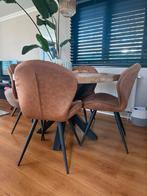 Eetkamerstoelen 4 stuks, Ophalen, Bruin, Zo goed als nieuw, Vier