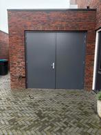 Openslaande garagedeuren nieuwbouwwoning, Doe-het-zelf en Verbouw, Deuren en Horren, Ophalen, Garagedeur, Hout, 120 cm of meer