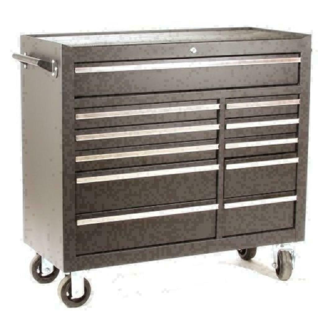 Gereedschapswagen 11 laden zwart   - XXL uitvoering: