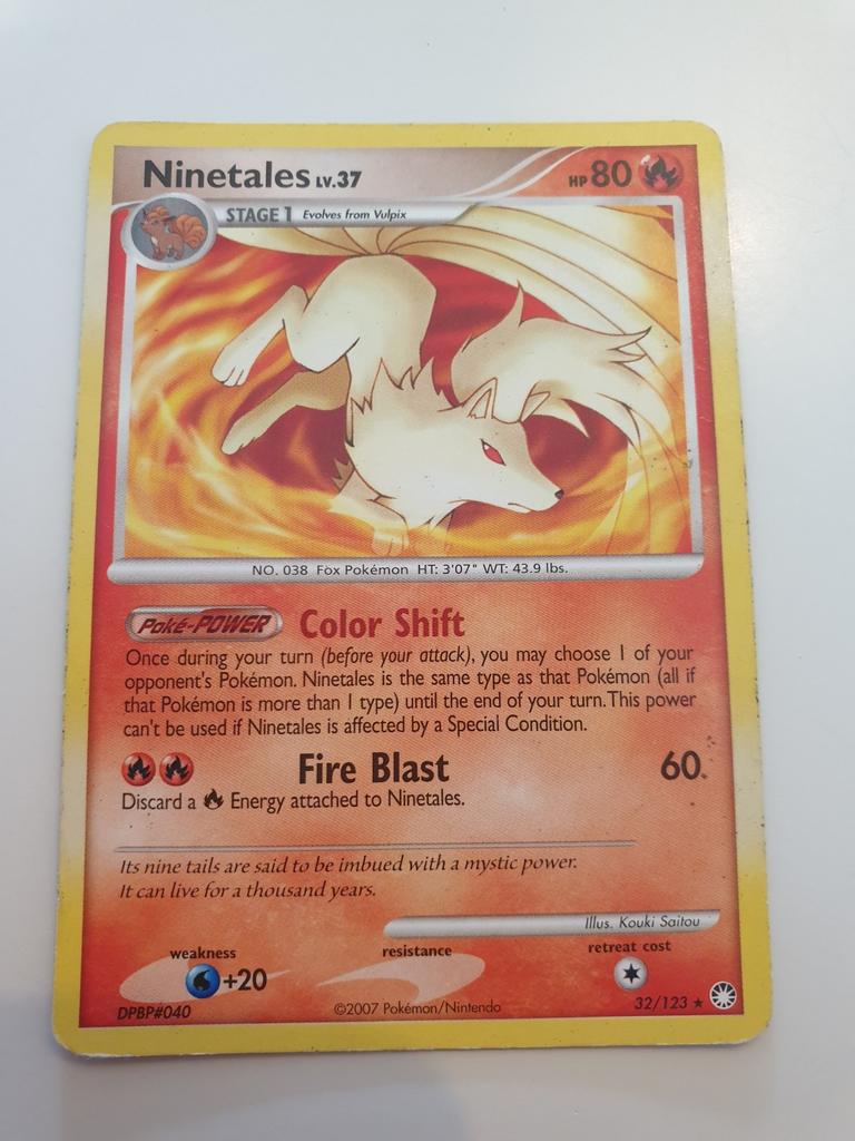 Ninetales 32/123 kaart DPBP#040, Ophalen of Verzenden