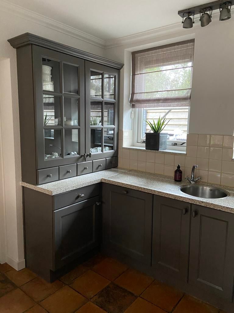 Degelijke  eiken landelijke keuken met inbouwapparatuur, Huis en Inrichting, Keuken | Complete keukens, Ophalen, Gebruikt, Overige materialen