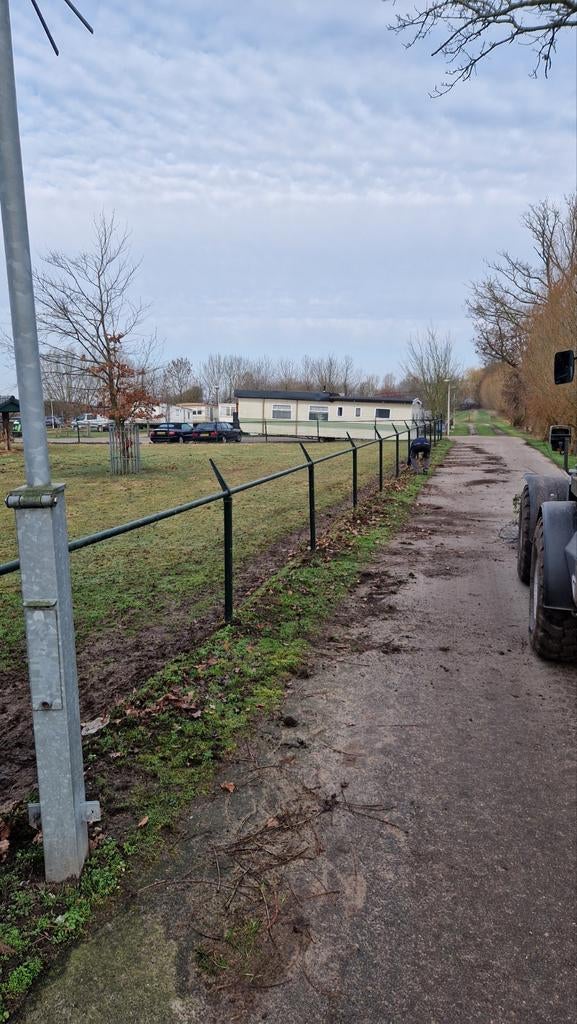 50 Hekwerk palen (zonder gaas) inclusief poorten., Tuin en Terras, Tuinhekken en Hekwerk, Ophalen, Gebruikt, IJzer, Gaashekwerk