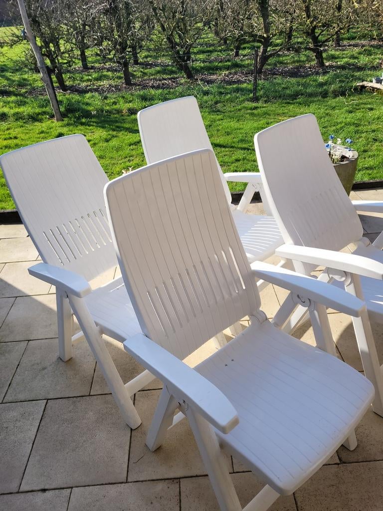 4 Hartman tuinstoelen., Tuin en Terras, Tuinstoelen, Ophalen, Gebruikt, Kunststof