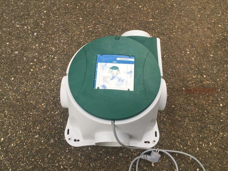 Gereviseerde Stork / Buva / Bergschenhoek woonhuisventilator, Ophalen of Verzenden, Ventilator met afstandsbediening, Refurbished