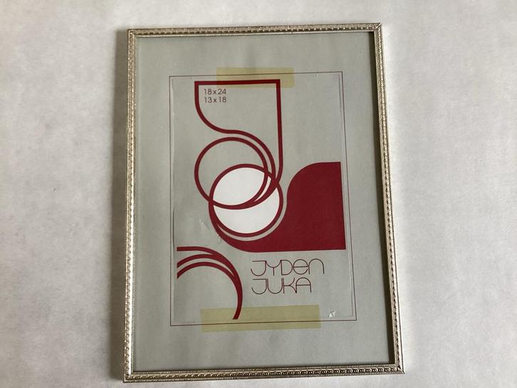Vintage Fotolijst Jyden - stijlvol en tijdloos - 24 x 18 cm., Huis en Inrichting, Woonaccessoires | Lijsten, Gebruikt, Minder dan 50 cm