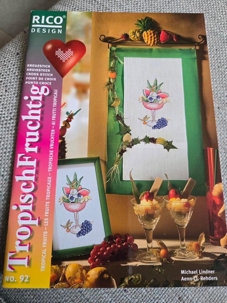 Rico borduurboekje Nummer 92 Tropisch Fruchtig, Ophalen of Verzenden, Zo goed als nieuw, Patroon