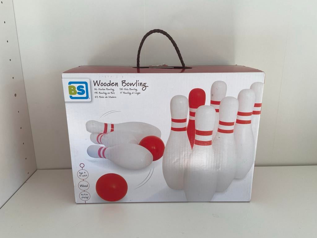 Nieuw – BS Toys houten bowling spel - kegelspel - hout, Ophalen of Verzenden, Nieuw
