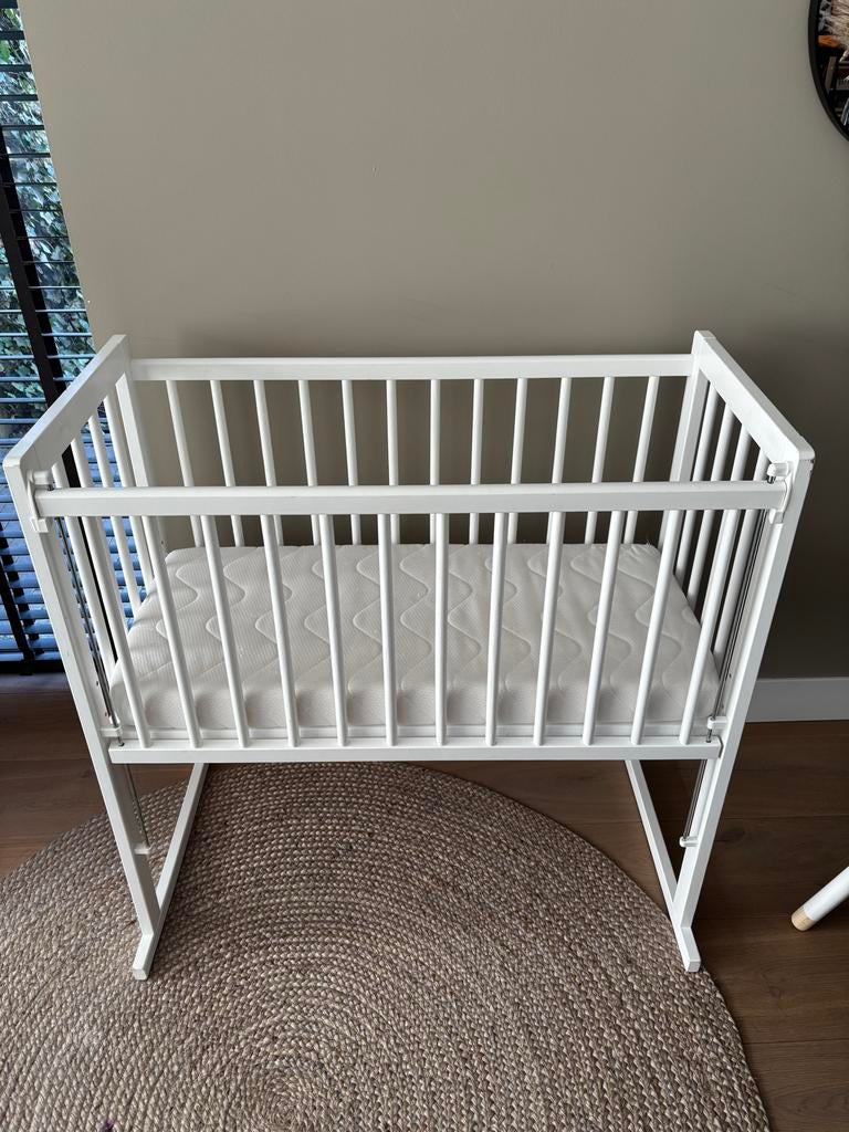 Petit Amelie co-sleeper wit inclusief matras, Ophalen, Gebruikt, Wieg