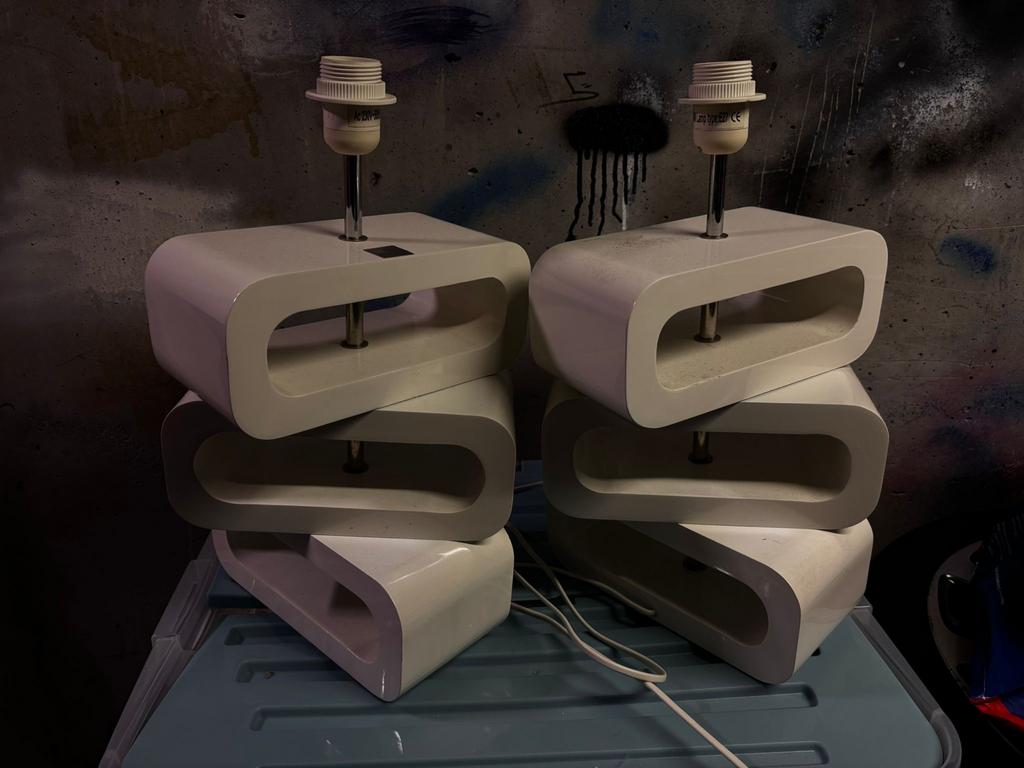 2 Jan des Bouvrie lampen (1 echt, 1 replica) draaibaar, Huis en Inrichting, Ophalen of Verzenden, Gebruikt, Kunststof, Minder dan 50 cm