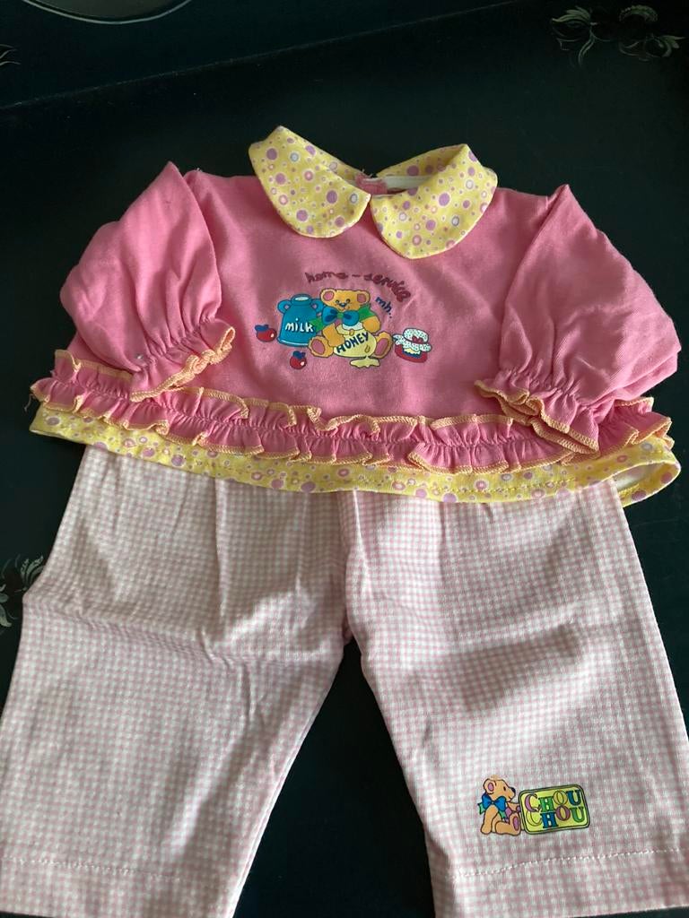 Chou chou poppenkledingsetje, Ophalen of Verzenden, Zo goed als nieuw, Babypop