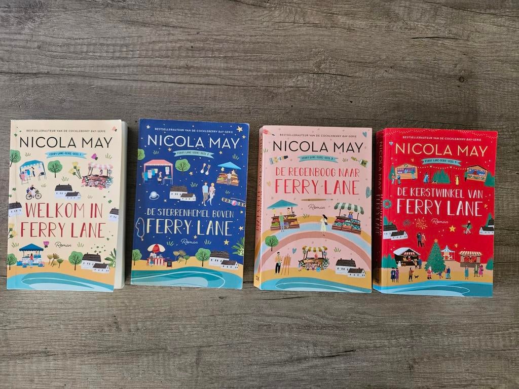 Nicola May - Ferry Lane serie (4 boeken), Ophalen of Verzenden, Zo goed als nieuw, Nicola May, Nederland