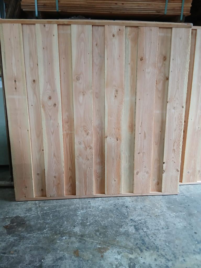 Dichte Douglas tuinschermen 1.80 m hoog x 1.84 m breed, Ophalen, Nieuw, Hout, 150 tot 200 cm