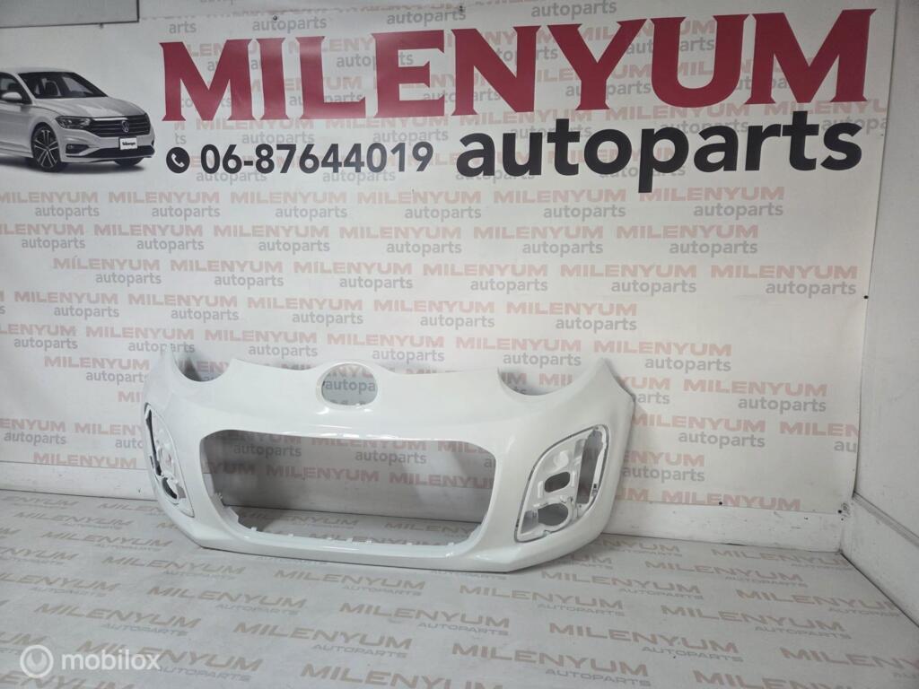 Voorbumper imitatie wit KWD Citroen C1 II ('2014-2021), Auto-onderdelen, Citroën, Voor, Nieuw, Ophalen of Verzenden