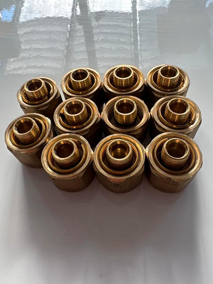 Henco koppelingen 16x2 – 11 stuks – €34,99, Doe-het-zelf en Verbouw, Sanitair, Nieuw, Overige typen, Koper, Ophalen of Verzenden