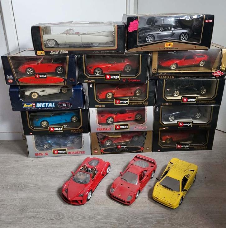 Diverse modelauto's 1/18 : Revell Maisto Burago Guiloy Tonka, Hobby en Vrije tijd, Modelauto's | 1:18, Zo goed als nieuw, Auto