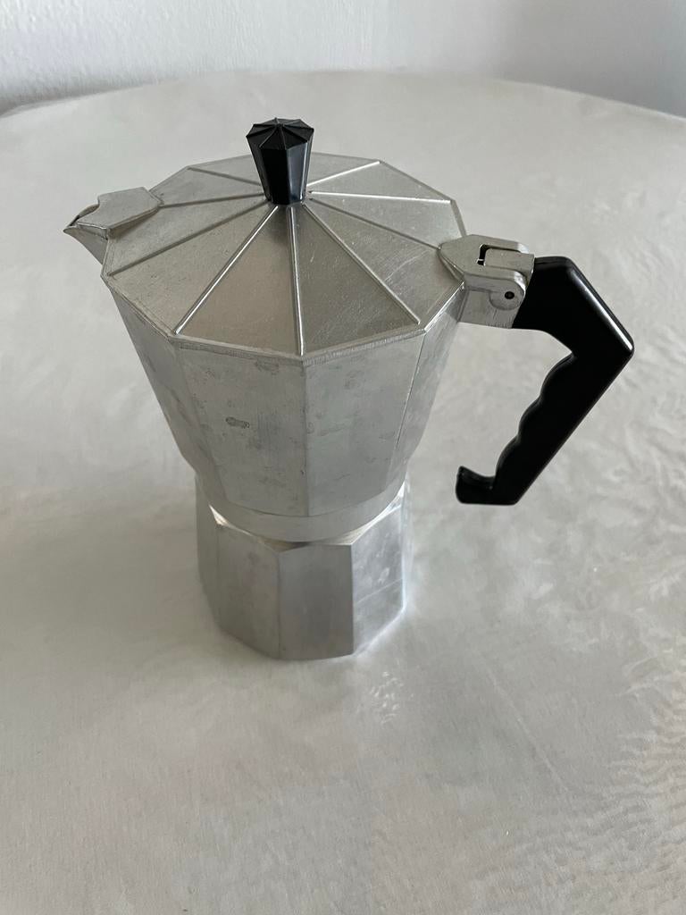Aluminium percolator - Italiaanse stijl koffie, Witgoed en Apparatuur, Koffiezetapparaten, Ophalen, Gebruikt, Espresso apparaat