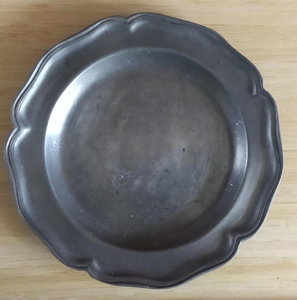 tinnen bord, volgnr 14, Antiek en Kunst, Antiek | Tin, Ophalen of Verzenden