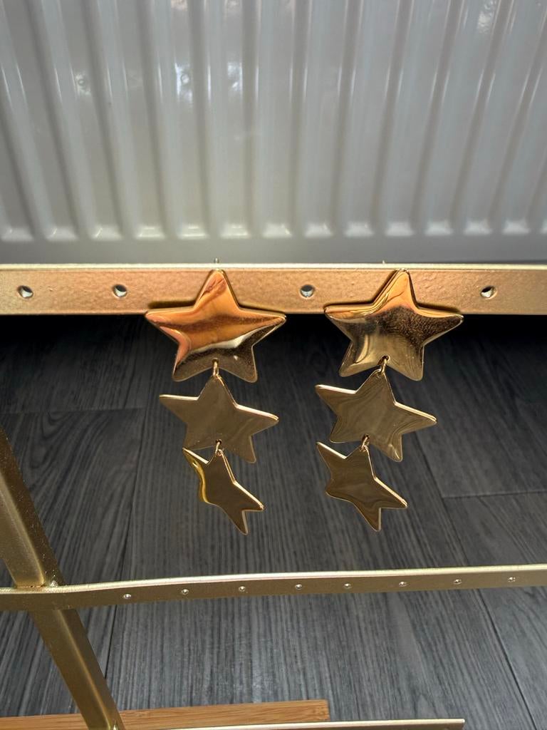 Gouden oorbellen met sterren van My Jewellery, NIEUW!, Overige materialen, Nieuw, Ophalen of Verzenden, Knopjes of Stekers