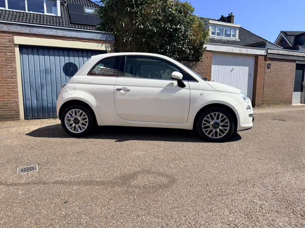 Fiat 500 1.2 AUTOMAAT, Auto's, Stof, 4 cilinders, Wit, Particulier