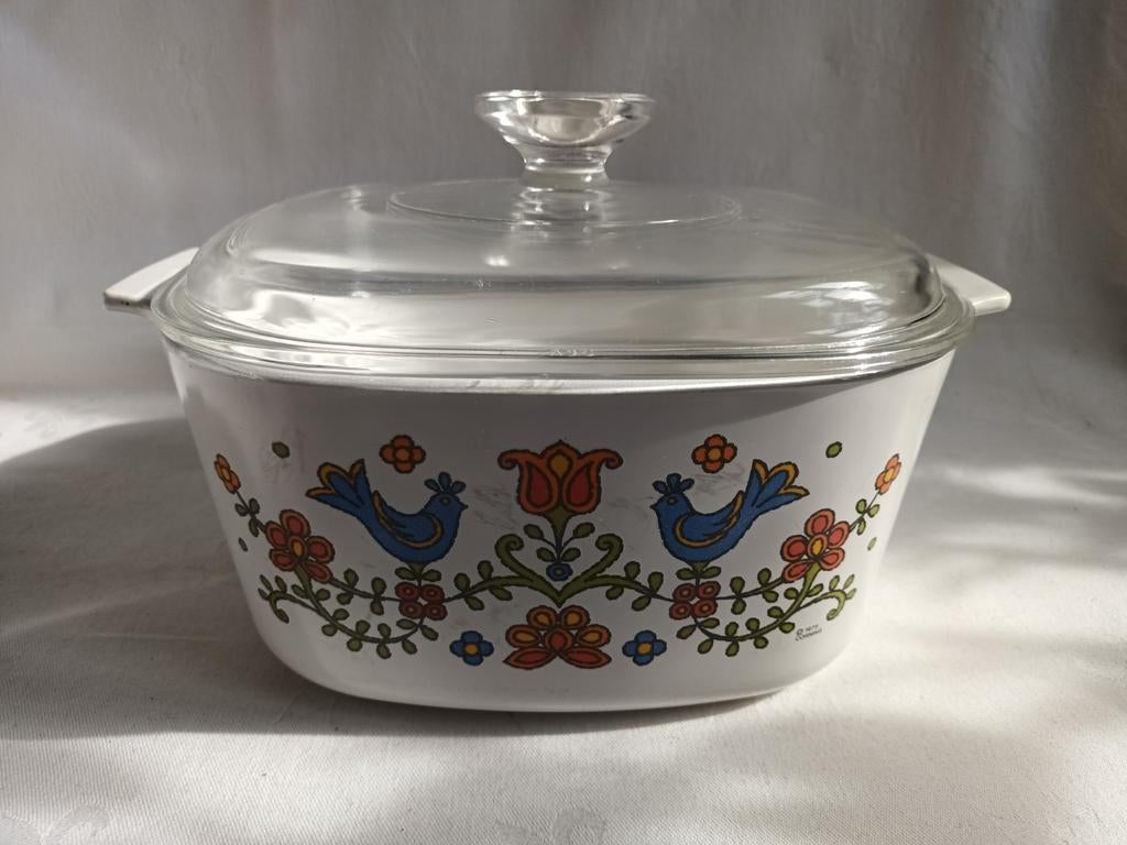 Vintage Corning Country Festival ovenschaal Pyroflam 2,8 ltr, Ophalen of Verzenden