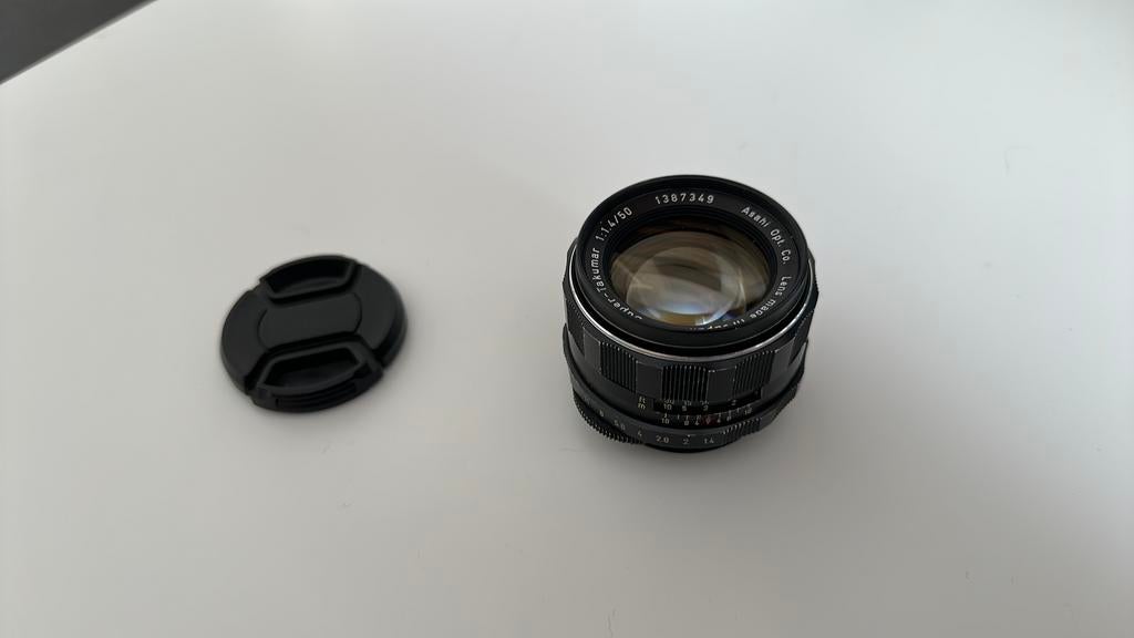 Asahi Super Takumar 50mm F1.4 8 elementen, Ophalen of Verzenden, Gebruikt, Standaardlens