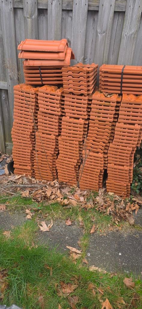 Mulden pan Oranje koramic, Ophalen, Steen of Klei, 15 m² of meer, Dakpannen