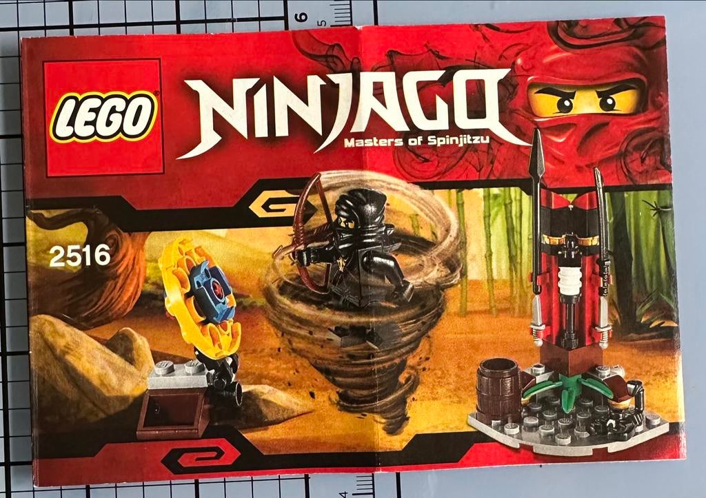 Lego Ninjago 2516 Trainingspost met instructie, Gebruikt, Lego, Ophalen of Verzenden, Inclusief instructies