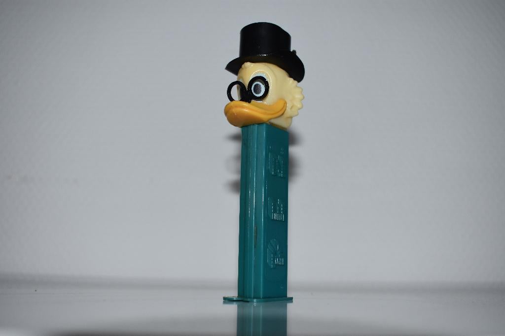 PEZ candy dispenser Scrooge McDuck Disney vintage, Ophalen of Verzenden, Overige figuren, Gebruikt, Beeldje of Figuurtje