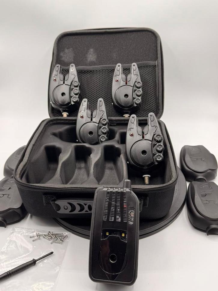 Pieperset 4+1 bijna Fox Rx, Watersport en Boten, Hengelsport | Karpervissen, Nieuw, Ophalen of Verzenden