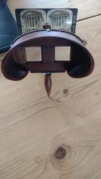 Antieke stereoscoop van hout, Ophalen of Verzenden