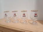 Amstel Bockbier glazen (4 stuks), Ophalen of Verzenden, Zo goed als nieuw, Glas of Glazen, Amstel