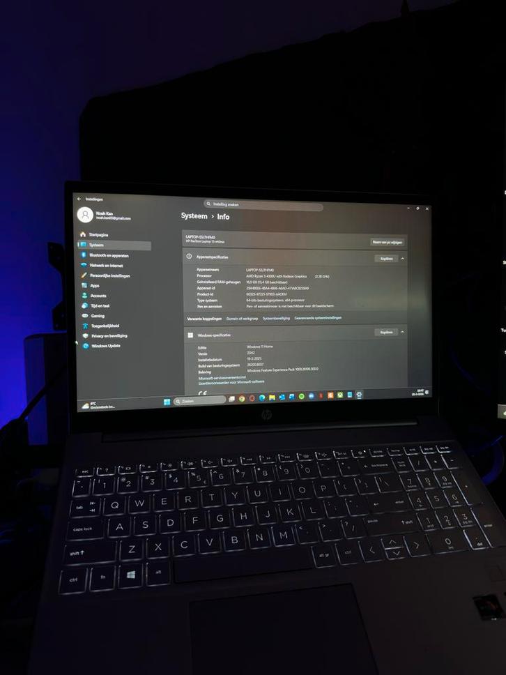 HP Pavilion 15 Ryzen 5 AMD 4500U, Computers en Software, Windows Laptops, Zo goed als nieuw, 15 inch, SSD, 2 tot 3 Ghz, Qwerty