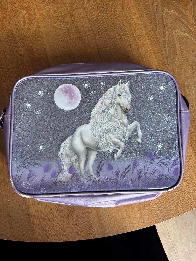 Miss Melody schooltas, Ophalen, 30 tot 40 cm, Minder dan 30 cm, Paars