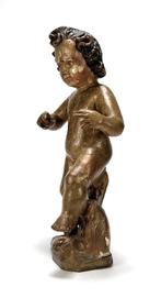 6. Barok houten beeld putto - Duitsland, 18e eeuw, Ophalen of Verzenden