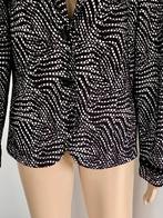 J534 Sommermann mt. 42=L jasje blazer colbert vest zwart/wit, Kleding | Dames, Sommermann, Zwart, Maat 42/44 (L), Ophalen of Verzenden