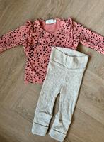 Feetje roze longsleeve en Hema beige broekje maat 56, Kinderen en Baby's, Babykleding | Maat 56, Ophalen of Verzenden, Zo goed als nieuw