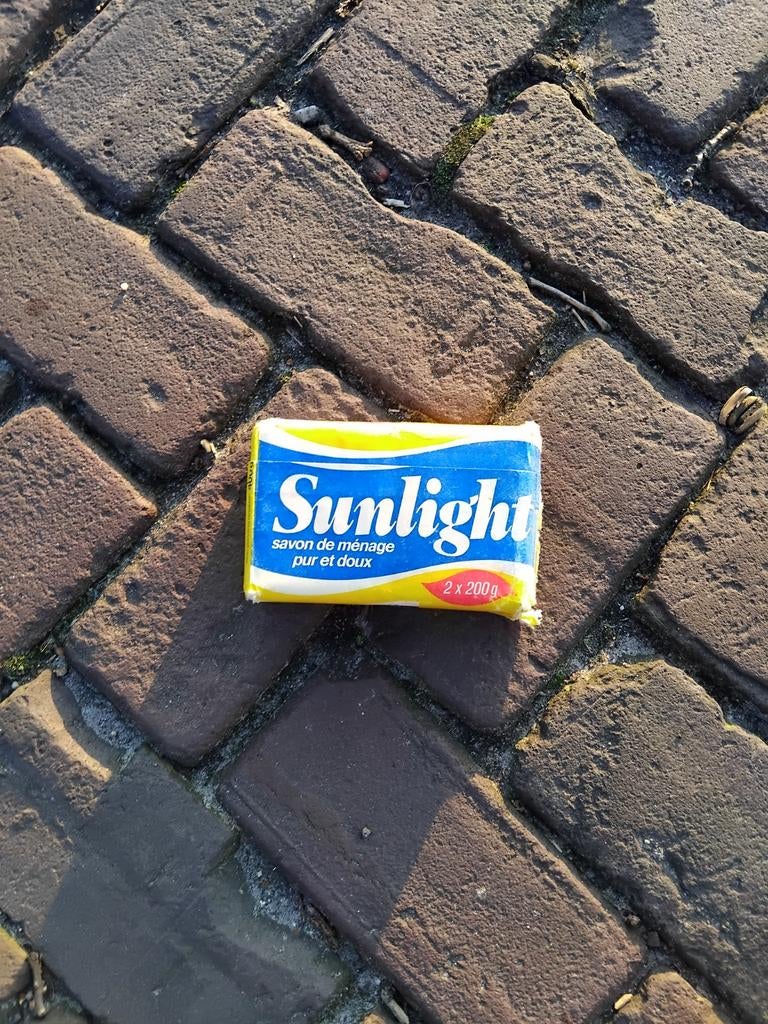 Sunlight zeep, Ophalen, Schoonmaakmiddel