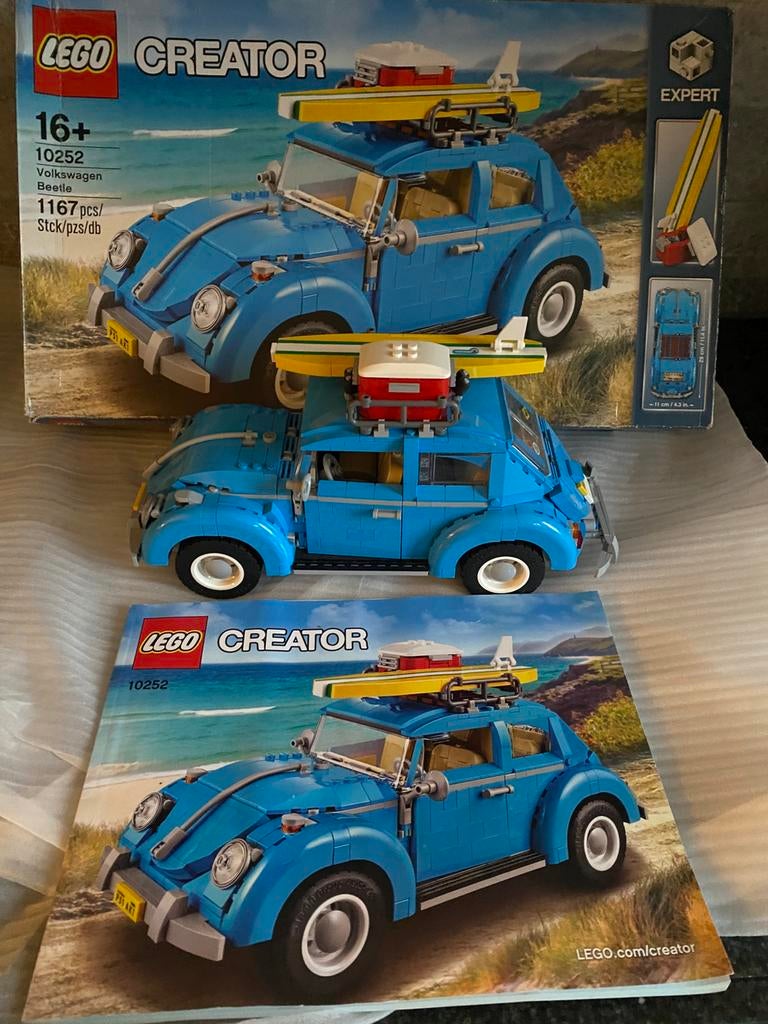 Lego Creator Expert 10252 Volkswagen Kever, Ophalen of Verzenden, Zo goed als nieuw
