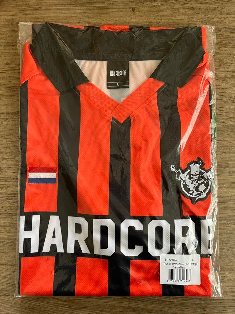 Thunderdome Soccer Shirt Heritage, maat L, Kleding | Heren, Sportkleding, Nieuw, Voetbal, Maat 52/54 (L), Oranje, Verzenden