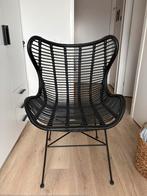 Rotan stoel / lounge stoel, Ophalen, Zwart, Riet of Rotan, Zo goed als nieuw