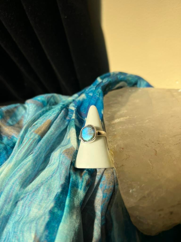 Labradoriet beschermt aura straling geluk intuïtie magie TIP, Blauw, Nieuw, Ophalen of Verzenden, 17 tot 18