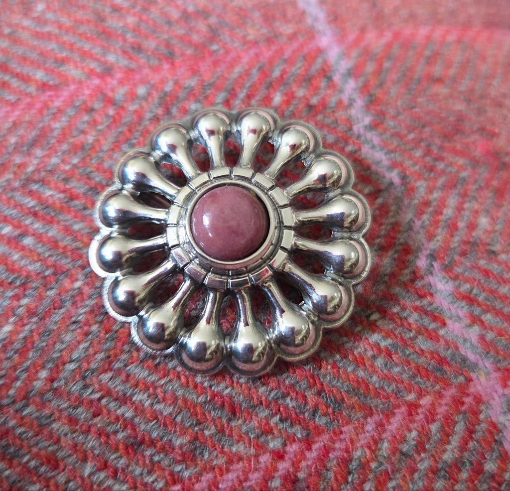 Kalevala Koru Finland Suomi broche massief zilver, Ophalen of Verzenden, Zilver, Zilver